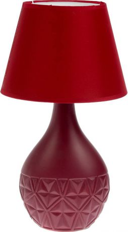 Настольный светильник Risalux Пятиугольные цветы, матовая, E14, 1902279, красный, 24 х 24 х 43 см
