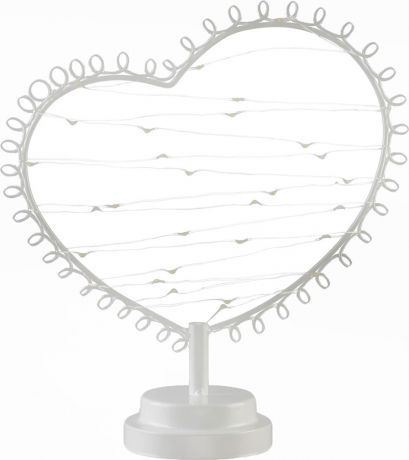 Настольный светильник лофт Risalux Сердце, LED, 1W, 3502598, 22 х 27 х 12 см