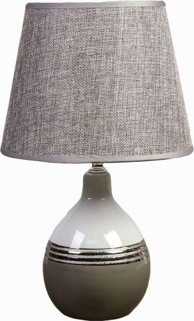 Настольный светильник Risalux Агата, с абажуром, E14, 3742802, серый, 20 х 20 х 33 см
