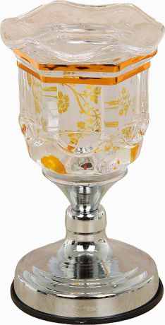 Декоративный светильник Risalux Золотой цветник, для ароматизации, G5.3, 1675672, золотистый, 11 х 11 х 20 см