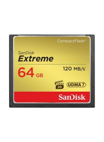 Карта памяти SanDisk Compact Flash Extreme 64GB (120/85 MB/s)