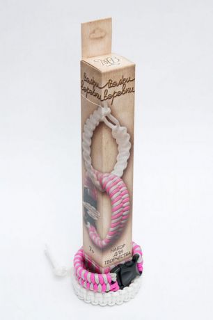 Набор для вязания Моя выдумка "Вяжи веревки" Змейка пепельно розовая