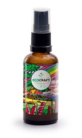 Сыворотка для волос ECOCRAFT Cosmetics (серум) для кончиков волос "Rain fragrance" Аромат дождя (несмываемая), 50 мл