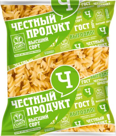 Макароны Честный продукт "Спиралька", 400 г