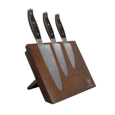Подставка для ножей MOULINvilla Sup-KBM, коричневый