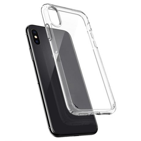 Чехол для сотового телефона ТЕХПАК для iPhone X/XS, прозрачный