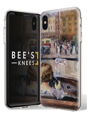 Чехол для сотового телефона With love. Moscow "Art design" для Apple iPhone X / Apple iPhone XS, серый