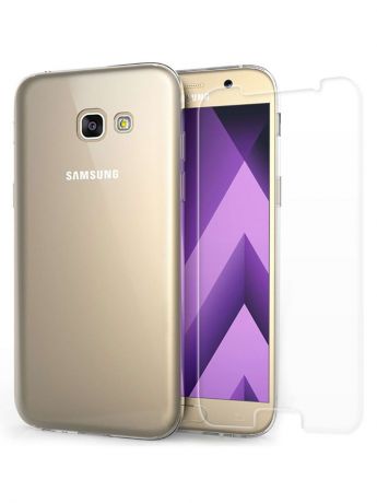 Чехол для сотового телефона UVOO "Carbon kit" для Samsung Galaxy A3 (2016), прозрачный