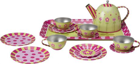 Alex Игровой набор посуды Чайный сервиз Весна 16 предметов