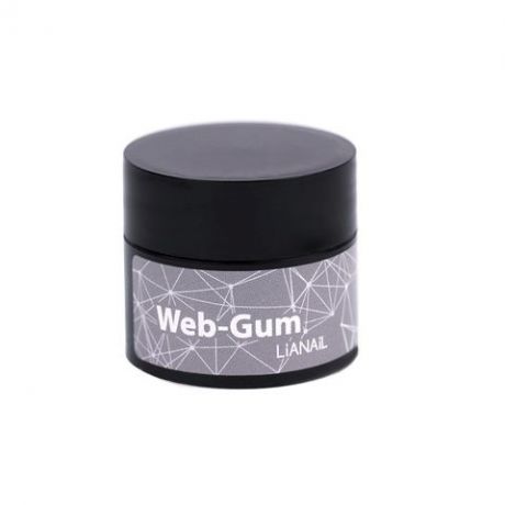 Гель-краска для ногтей Lianail Гель-краска Web-Gum серебряная