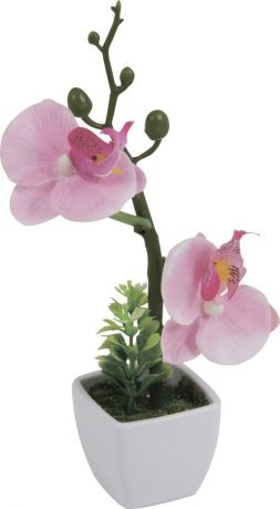 Цветы искусственные Волшебная страна "Орхидея в горшке", AF-06, розовый