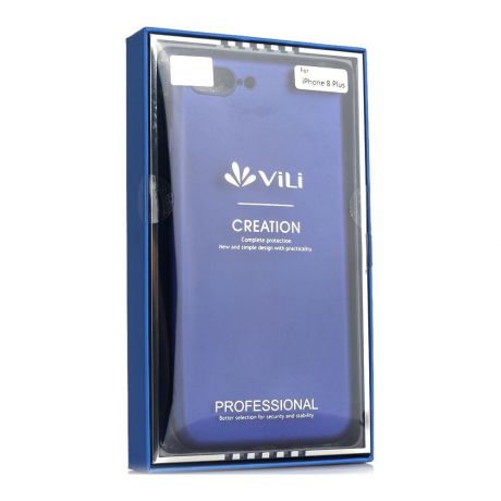 Чехол для сотового телефона Vili Клип-кейс Oil Soft Touch iPhone 8 Plus, синий