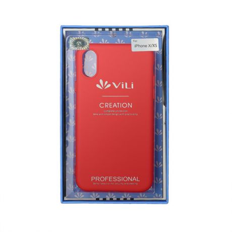 Чехол для сотового телефона Vili Клип-кейс iPhone XS, красный