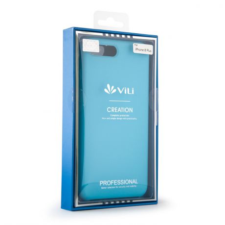 Чехол для сотового телефона Vili Клип-кейс Silicone case iPhone 8 Plus, голубой