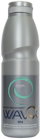 Средство для химической завивки ESTEL PROFESSIONAL лосьон-перманент WAVEX для завивки волос, номер 4 для обесцвеченных и поврежденных волос 500 мл