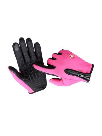 Перчатки горнолыжные MoscowCycling MC-GLOVE-03-L, розовый