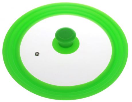 Крышка универсальная "Miolla", цвет: зеленый, для сковород и кастрюль диаметром 22, 24, 26 см