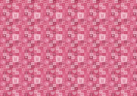 Упаковочная бумага Бриз "Love you", 1188-014, розовый, 70 х 100 см