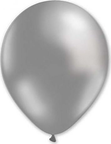 Воздушный шарик Miland, металлик серебряный, 100 шт, 31 см