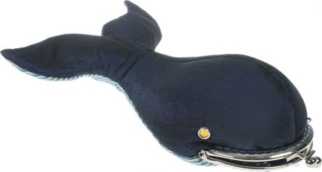Ключница-кошелек Бюро находок "Синий кит", цвет: синий, длина 20 см