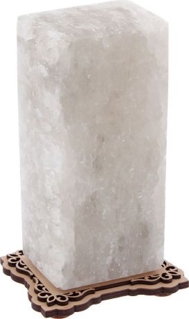 Декоративный светильник Прямоугольник, соляной, G5.3, 20W, 2106069, бежевый, 8 х 16 х 6 см
