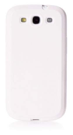 Чехол для сотового телефона iNeez накладка силикон мыльница 380346 для Samsung Galaxy S3, белый