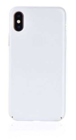 Чехол для сотового телефона iNeez накладка пластик полностью закрытый soft touch 906887 для Apple iPhone X/XS 5.8", слоновая кость