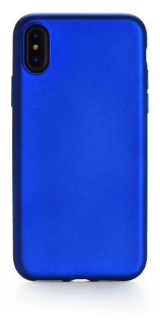 Чехол для сотового телефона Gurdini накладка силикон Soft Touch для Apple iPhone X/XS 5.8", синий