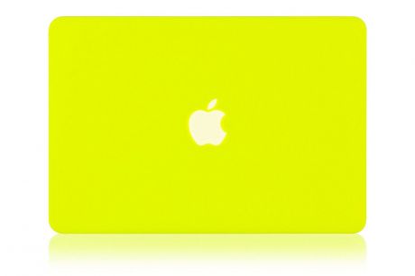 Чехол для ноутбука Gurdini накладка пластик матовый 901338 для Apple MacBook Retina 13" 2013-2015, желтый
