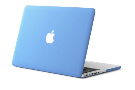 Чехол для ноутбука Gurdini накладка пластик матовый 906155 для Apple MacBook Retina 15" 2012-2015, голубой