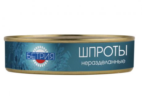 Морепродукты консервированные Бетрия ШПРОТЫ В МАСЛЕ Банка с ключом, 160