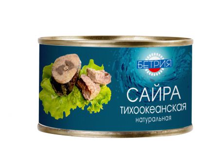 Рыбные консервы Бетрия САЙРА ТИХООКЕАНСКАЯ НАТУРАЛЬНАЯ, 240