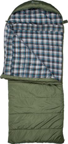 Спальный мешок Outventure Yukon T-6, S19EOUOS055-G3, левосторонняя молния, темно-зеленый, размер M-L