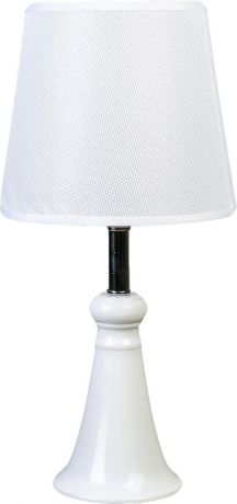 Настольный светильник Risalux Гелла, E27, 40W, 3924242, белый, 19 х 19 х 43 см