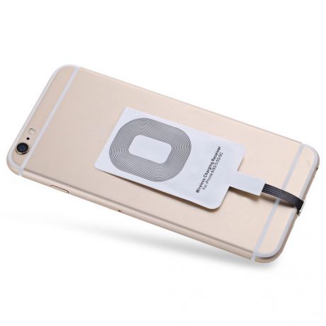 Адаптер для беспроводной зарядки QI-Compatible для Apple Iphone серии 5/6/7, 12251, белый