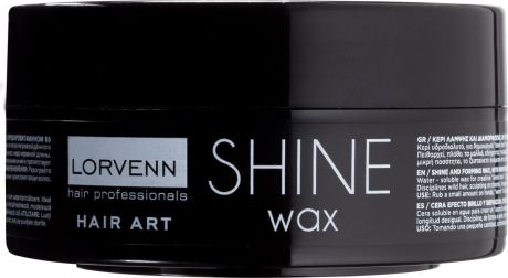 Моделирующий воск для волос Lorvenn Hair Art Shine Wax, для придания блеска, с провитамином B5, сильная фиксация, 75 мл