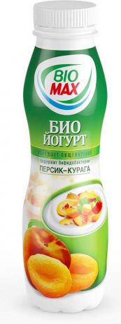 Биойогурт фруктовый персик-курага 2,7% Bio Max, 270 г