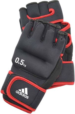 Перчатки с утяжелителями Adidas, цвет: черный. ADWT-10702