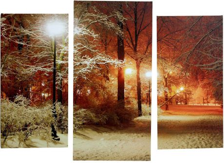 Картина Сюжет "Зима", модульная, 1722573, 60 х 80 см
