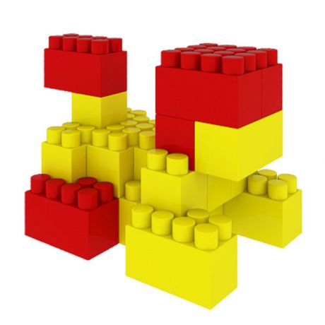 Пластиковый конструктор Набор игровой 36 кубиков