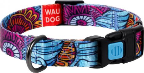 Ошейник для собак Waudog Nylon Лето, разноцветный, ширина 2 см, длина 24-40 см