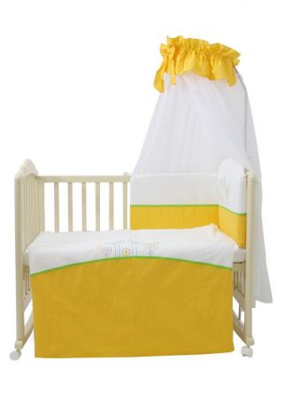 Комплект в кроватку Fairy 0001017.3, желтый