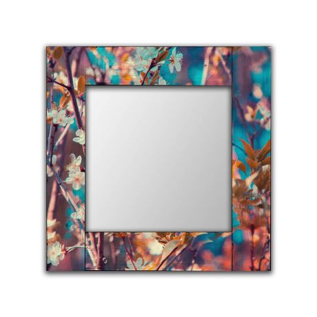 Зеркало интерьерное Дом Корлеоне Зеркало настенное Яблоневый цвет 55 х 55 см