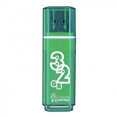 USB Флеш-накопитель Smart Buy USB 32GB Glossy, зеленый