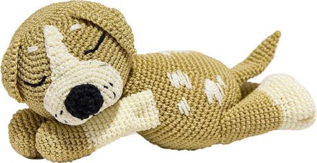 Набор для вязания ЛамаУрал Спящий щенок Митька, 3418811, 21 х 10 см