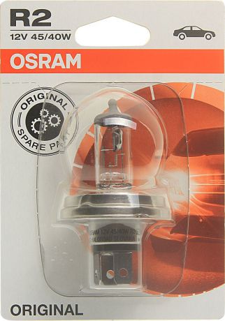 Лампа автомобильная Osram R2 (45/40) P45t-41 Halogen 12V, 6418301B