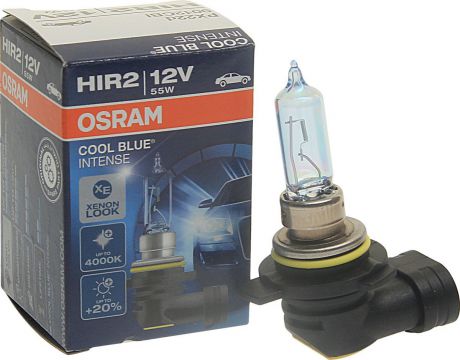 Лампа автомобильная Osram HIR2 (55) PX22d +20% Cool Blue Intense 4200K 12V, 9012CBI
