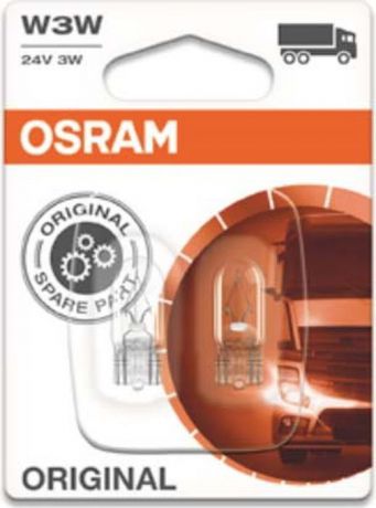 Лампа автомобильная Osram W3W (W2.1*9.5d) 24V, 284102BЭ, 2 шт