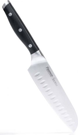 Нож сантоку Fissman Demi Chef, 2365, черный, длина лезвия 25 см