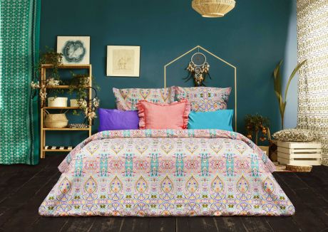 Комплект постельного белья Sova & Javoronok Modern Life Богема, 22030118378, разноцветный, 2-спальный, наволочки 70x70